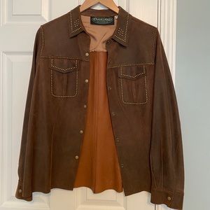 Leather/Suede shirt jacket (shacket)